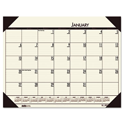 House of Doolittle&trade; EcoTones&reg; 100% Recycled Monthly Desk Pad Calendar