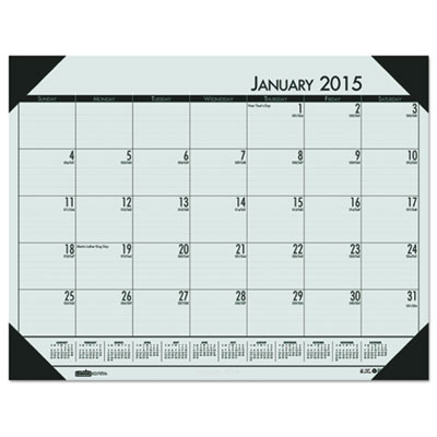 House of Doolittle&trade; EcoTones&reg; 100% Recycled Monthly Desk Pad Calendar