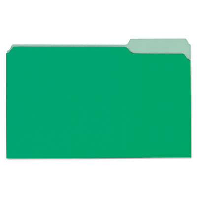 Universal One&trade; Colored Top Tab File Folders
