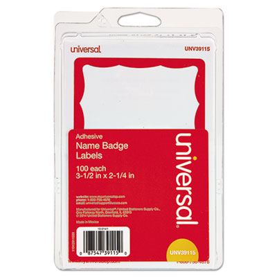 Universal&reg; Self-Adhesive Name Badges