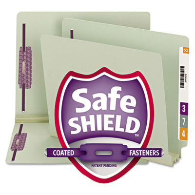 Smead® End Tab Expansion Pressboard File Folders With SafeSHIELD® Coated Fasteners Smead® End Tab Expansion Pressboard File Folders With SafeSHIELD® Coated Fasteners