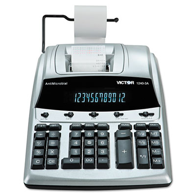 Victor&reg; 1240-3A Commercial Printing Calculator with Built-in Antimicrobial Protection