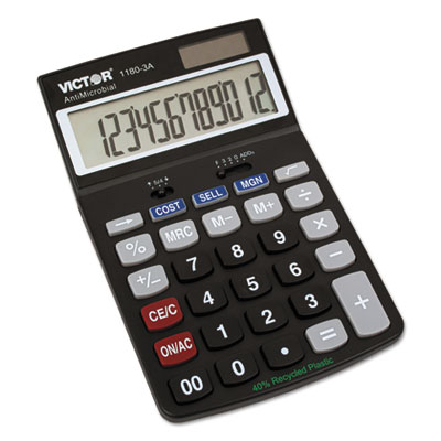 Victor&reg; 1180-3A Antimicrobial Desktop Calculator