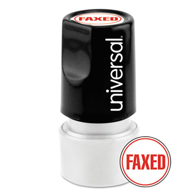 Universal&reg; Pre-Inked One-Color Round Stamp