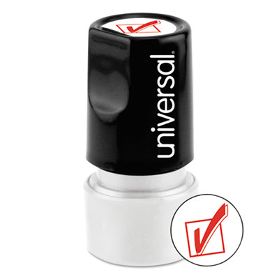 Universal&reg; Pre-Inked One-Color Round Stamp