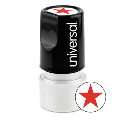 Universal&reg; Pre-Inked One-Color Round Stamp