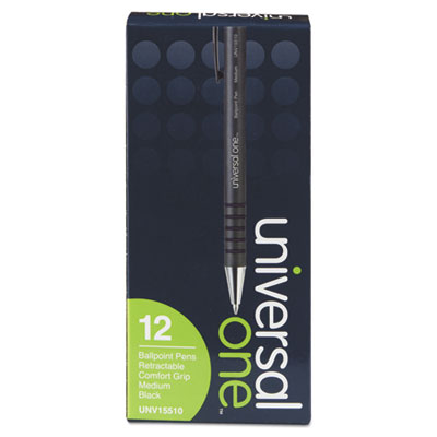 Universal One&trade; Comfort Grip&reg; Retractable Ballpoint Pen
