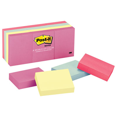 Post-it&reg; Notes Original Pads in Marseille Colors