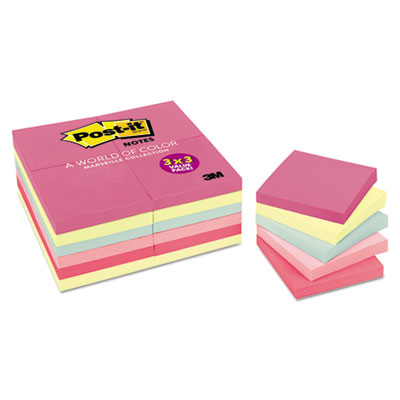 Post-it&reg; Notes Original Pads in Marseille Colors