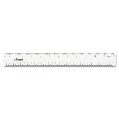 Universal&reg; Clear Plastic Ruler