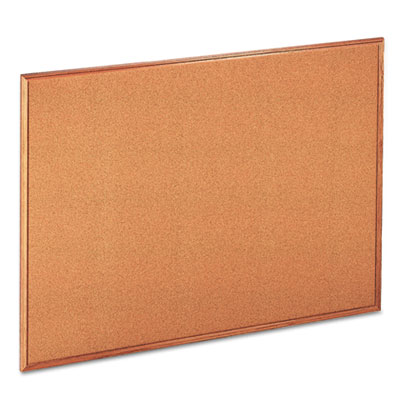 Universal&reg; Cork Board with Oak Style Frame