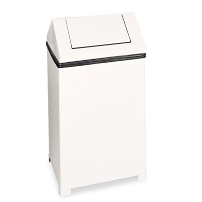 Rubbermaid&reg; Commercial Fire-Safe Steel Swing Top Receptacle