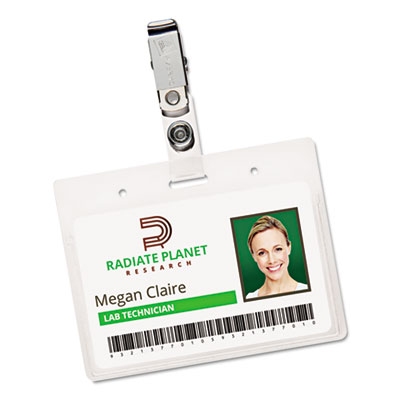 Avery&reg; Heavy-Duty Secure Top&trade; Name Badge Holders