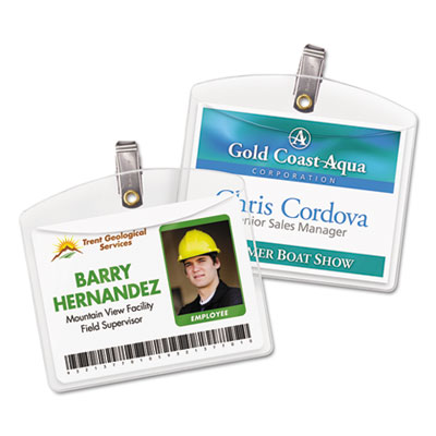 Avery&reg; Heavy-Duty Secure Top&trade; Name Badge Holders
