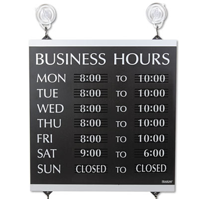 Headline&reg; Sign Century Series Business Hours Sign