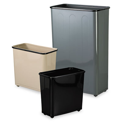Rubbermaid&reg; Commercial Fire-Safe Steel Rectangular Wastebaskets