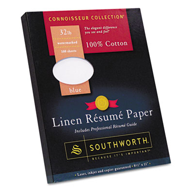 Southworth&reg; 100% Cotton Premium Weight Linen R&eacute;sum&eacute; Paper