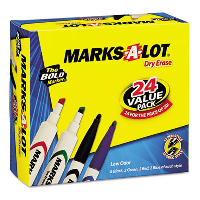 Marks-A-Lot&reg; Desk Style Dry Erase Marker
