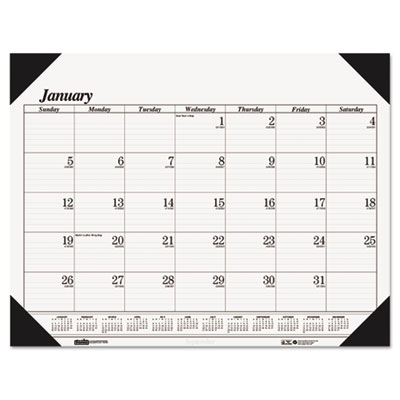 House of Doolittle&trade; 100% Recycled One-Color Dated Monthly Desk Pad Calendar
