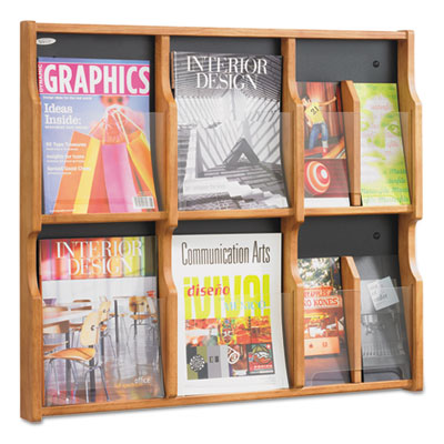 Safco&reg; Expose&trade; Adjustable Magazine/Pamphlet Literature Display