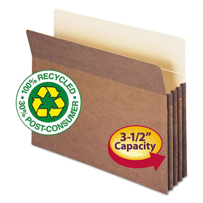 Smead&reg; 100% Recycled Top Tab File Pockets