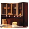 Mayline&reg; Napoli&reg; Veneer Series Hutch with Glass Doors