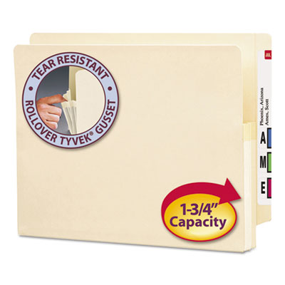 Smead&reg; Manila End Tab File Pockets