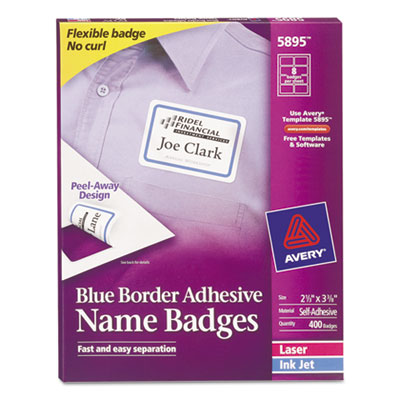 Avery&reg; Flexible Self-Adhesive Name Badge Labels