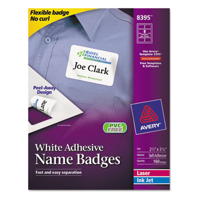 Avery&reg; Flexible Self-Adhesive Name Badge Labels