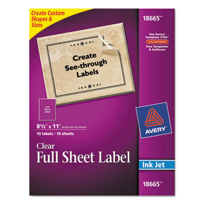 Avery&reg; Clear Easy Peel&reg; Mailing Labels