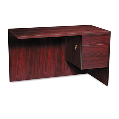 HON&reg; 10500 Series&trade; &ldquo;L&rdquo; Workstation Return with 3/4-Height Pedestal