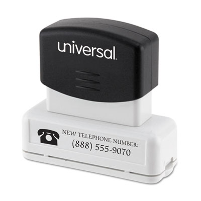 Universal&reg; Recycled Pre-Inked Custom Stamp