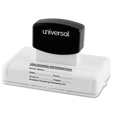 Universal&reg; Recycled Pre-Inked Custom Stamp