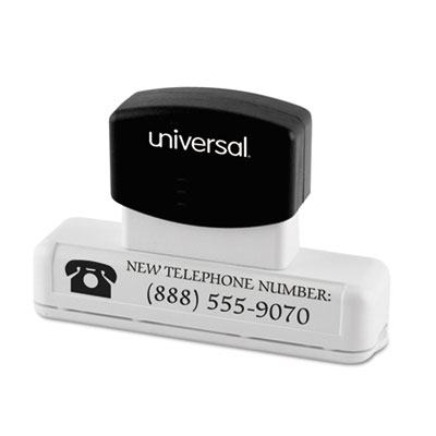 Universal&reg; Recycled Pre-Inked Custom Stamp