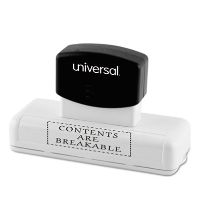 Universal&reg; Recycled Pre-Inked Custom Stamp