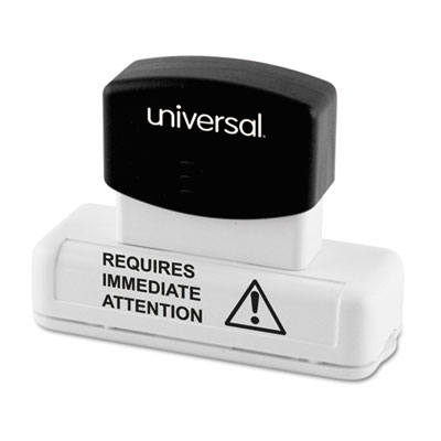 Universal&reg; Recycled Pre-Inked Custom Stamp