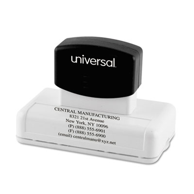 Universal&reg; Recycled Pre-Inked Custom Stamp