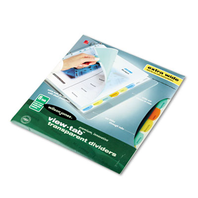 Wilson Jones&reg; View-Tab&reg; Transparent Index Dividers
