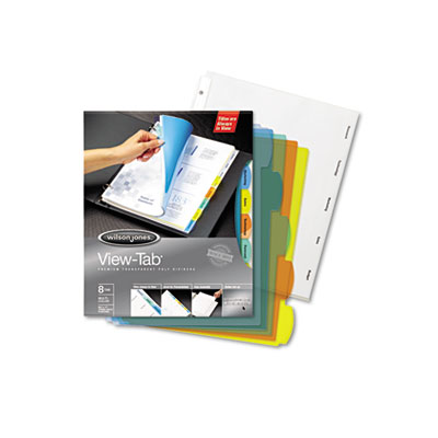 Wilson Jones&reg; View-Tab&reg; Transparent Index Dividers