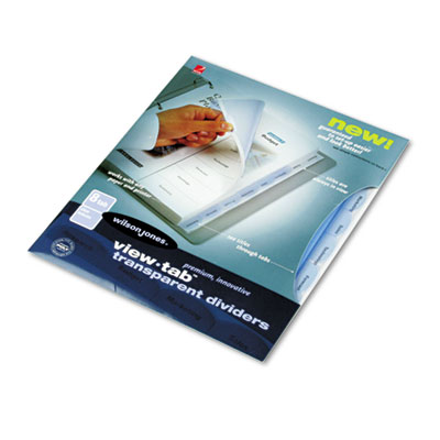 Wilson Jones&reg; View-Tab&reg; Transparent Index Dividers