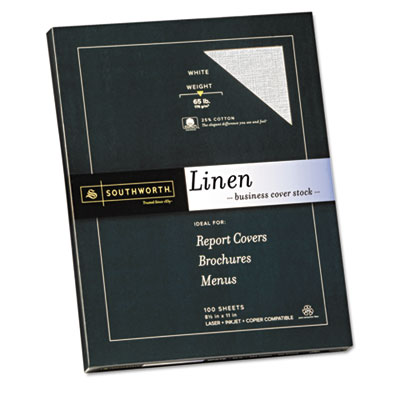 Southworth&reg; 25% Cotton Linen Cover Stock