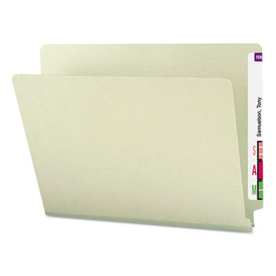 Smead&reg; Extra-Heavy Recycled Pressboard End Tab Folders