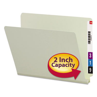 Smead&reg; Extra-Heavy Recycled Pressboard End Tab Folders
