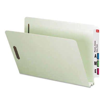 Smead&reg; Extra-Heavy Recycled Pressboard End Tab Folders