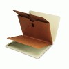 Smead&reg; Extra-Heavy Pressboard End Tab Classification Folders with Wallet Divider and SmartSHIELD&trade; Coated Fasteners