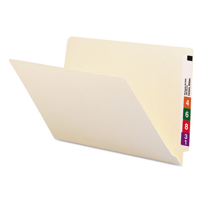 Smead&reg; Heavyweight Manila End Tab Folders