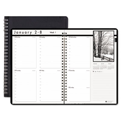 House of Doolittle&trade; Black-on-White Photo Weekly Appointment Book
