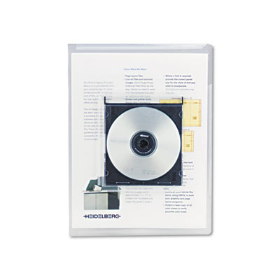Universal&reg; Transparent Deluxe Locking Project Files with CD-ROM Holder