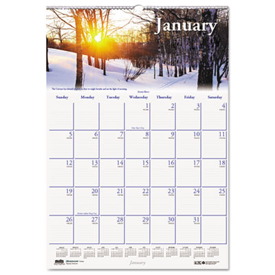 House of Doolittle&trade; Earthscapes&trade; 100% Recycled Scenic Beauty Monthly Wall Calendar