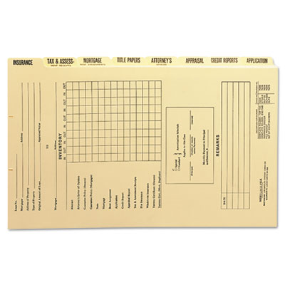 Smead&reg; Pressboard Mortgage Folders